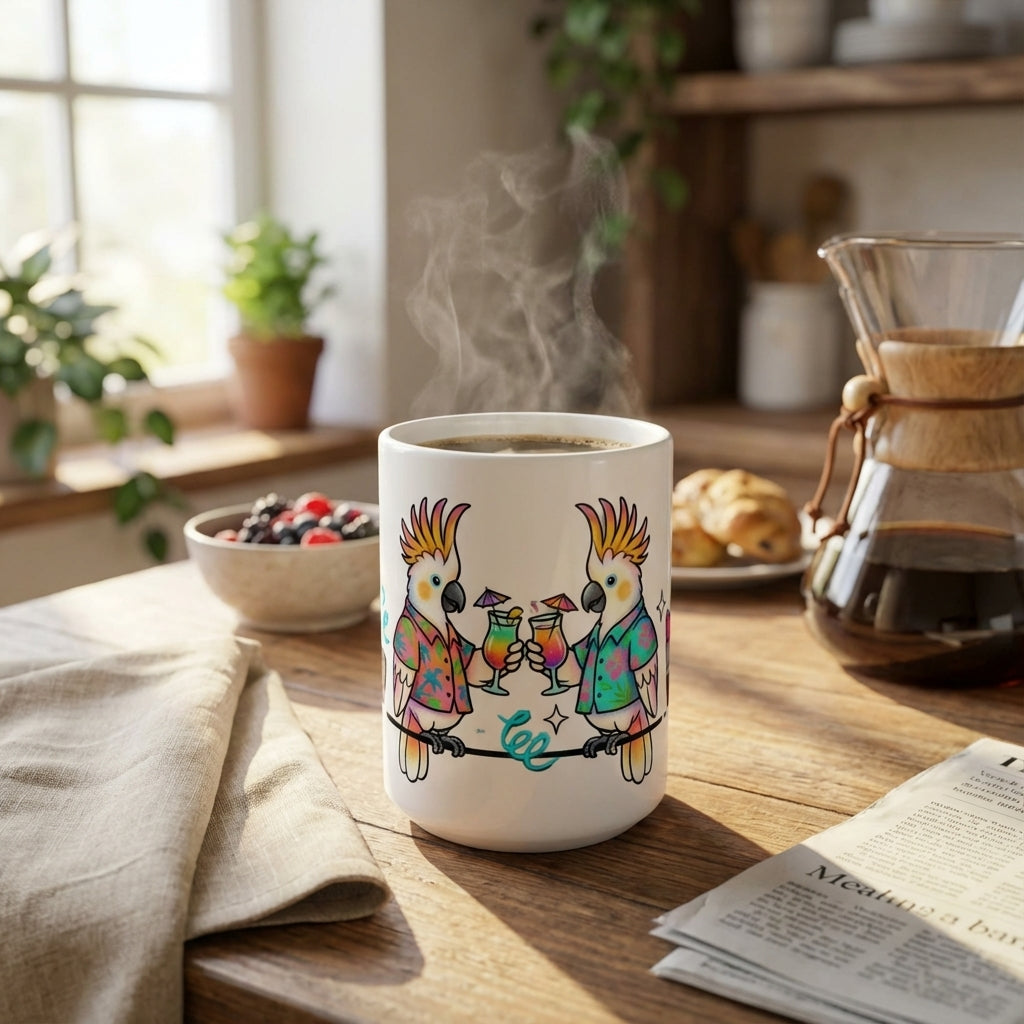 Karaoke Club Cockatoos - Cheers to the Weekend - 15oz Mug