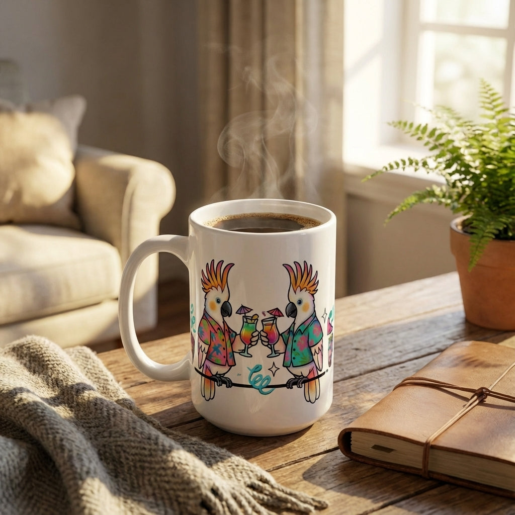 Karaoke Club Cockatoos - Cheers to the Weekend - 15oz Mug