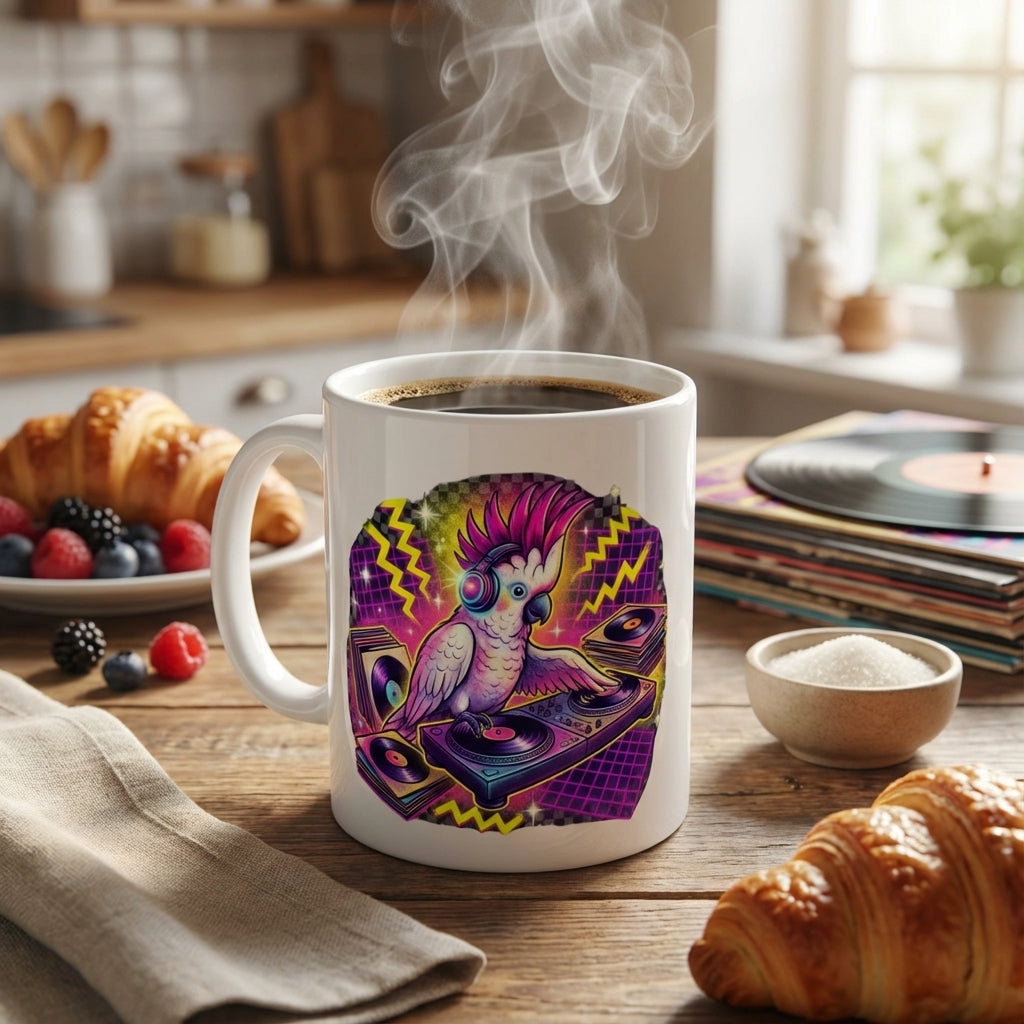 Karaoke Club Cockatoos - DJ Cockatoo - 15oz Mug