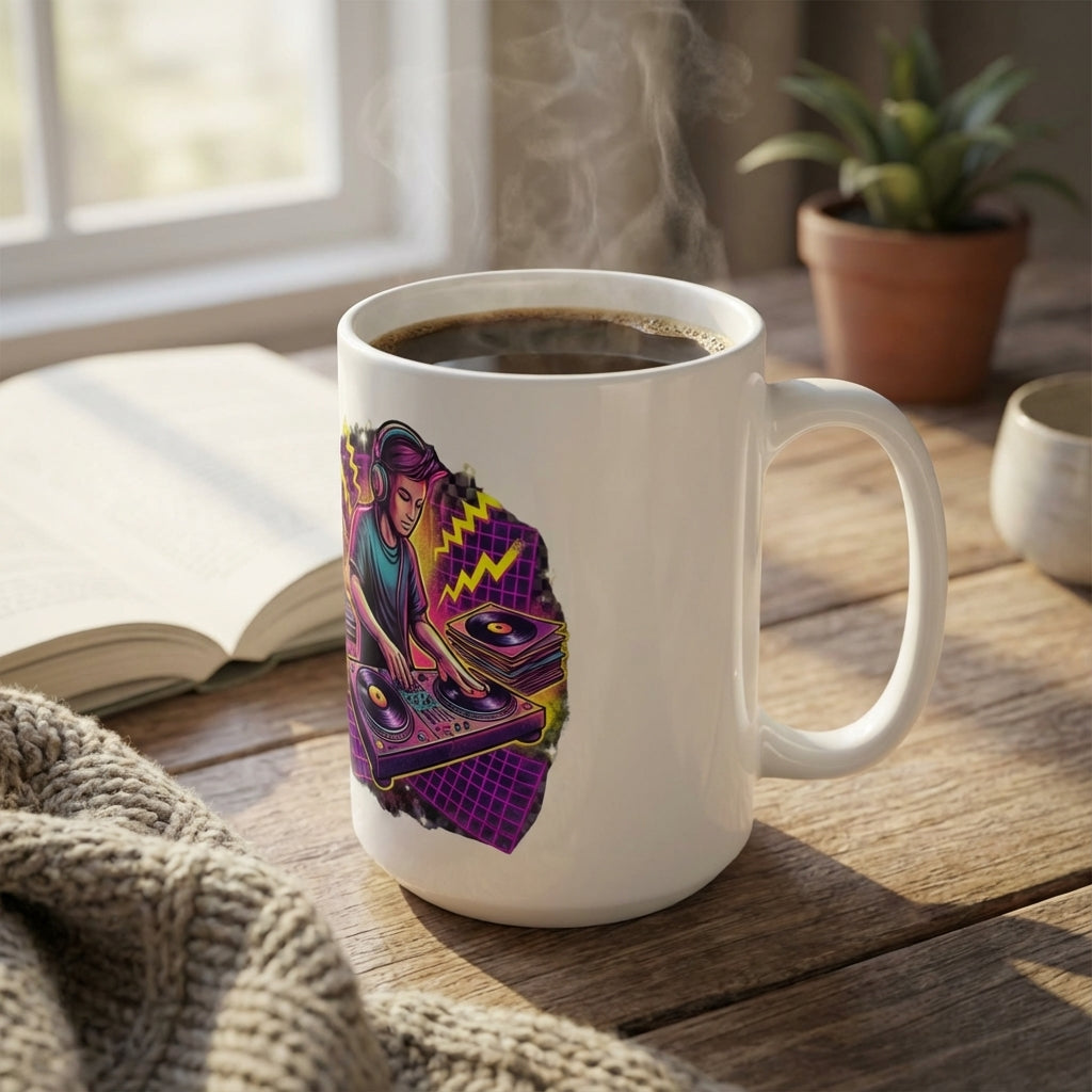 Karaoke Club Cockatoos - DJ Cockatoo - 15oz Mug