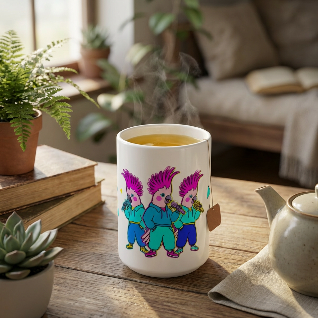 Karaoke Club Cockatoos - The Power Trio - 15oz Mug