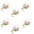 Olive Missing Link Caddis or Mayfly Flies Hook 6 Flies Size 18