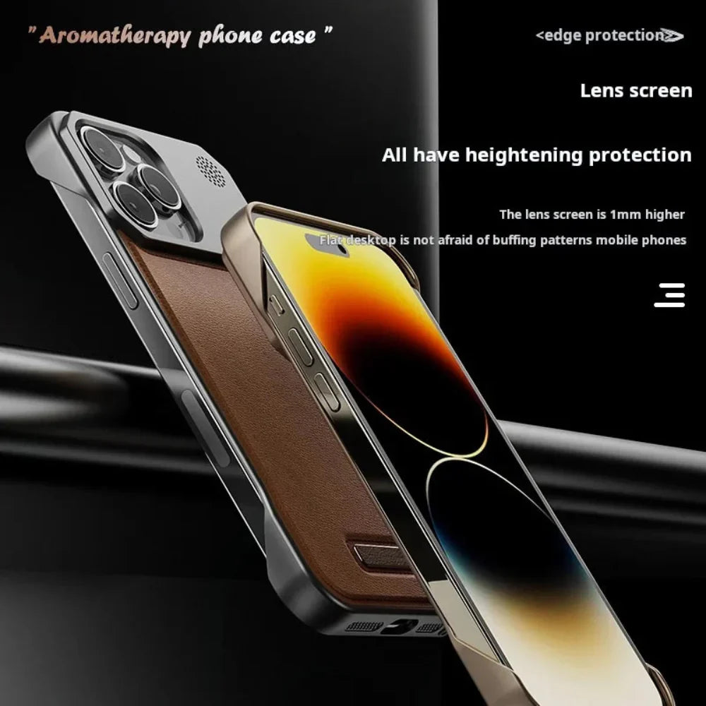 Business Vegan Leather Case for iPhone 13 to 17 series