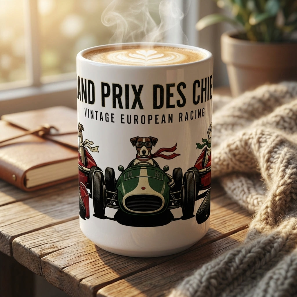 Pit Stop Pups - Grid Position One 15oz Mug