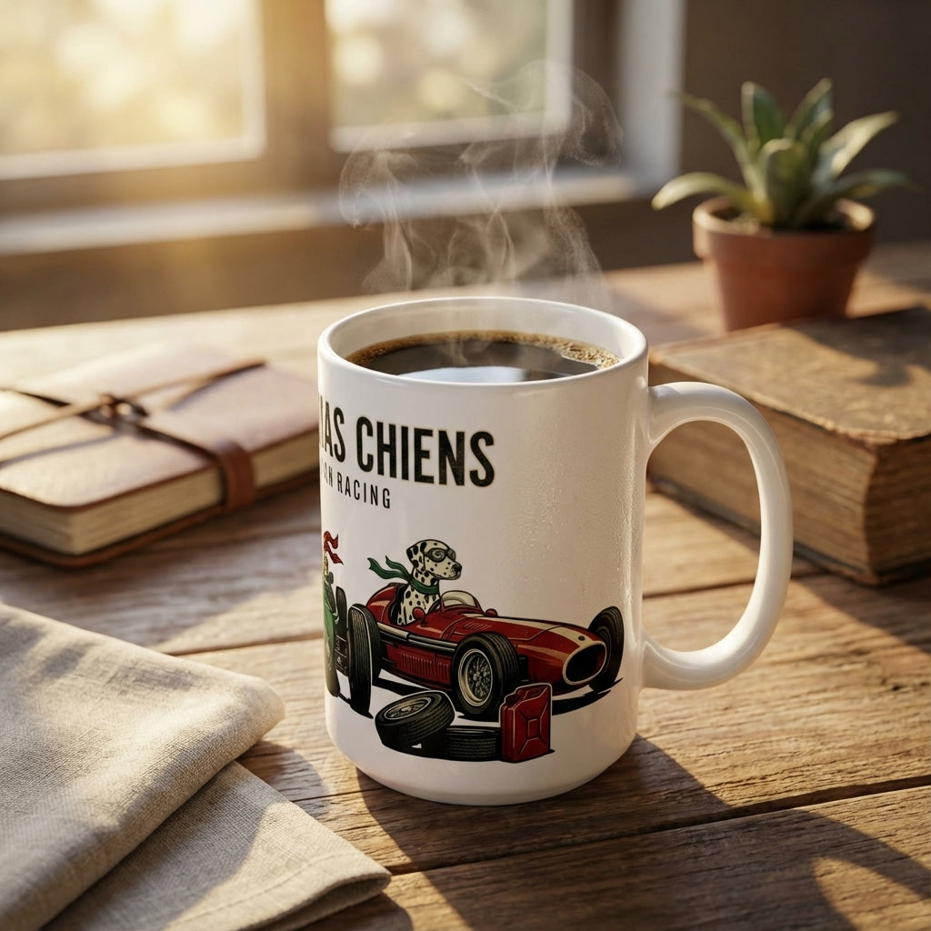Pit Stop Pups - Grid Position One 15oz Mug