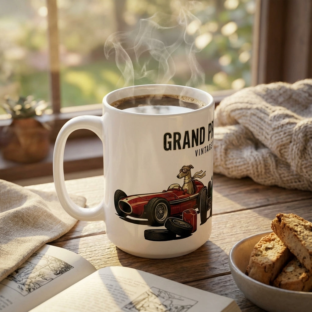 Pit Stop Pups - Grid Position One 15oz Mug