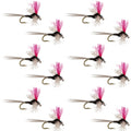 Trico Spinner High Visibility Pink Post 12 Flies Hook Size 22
