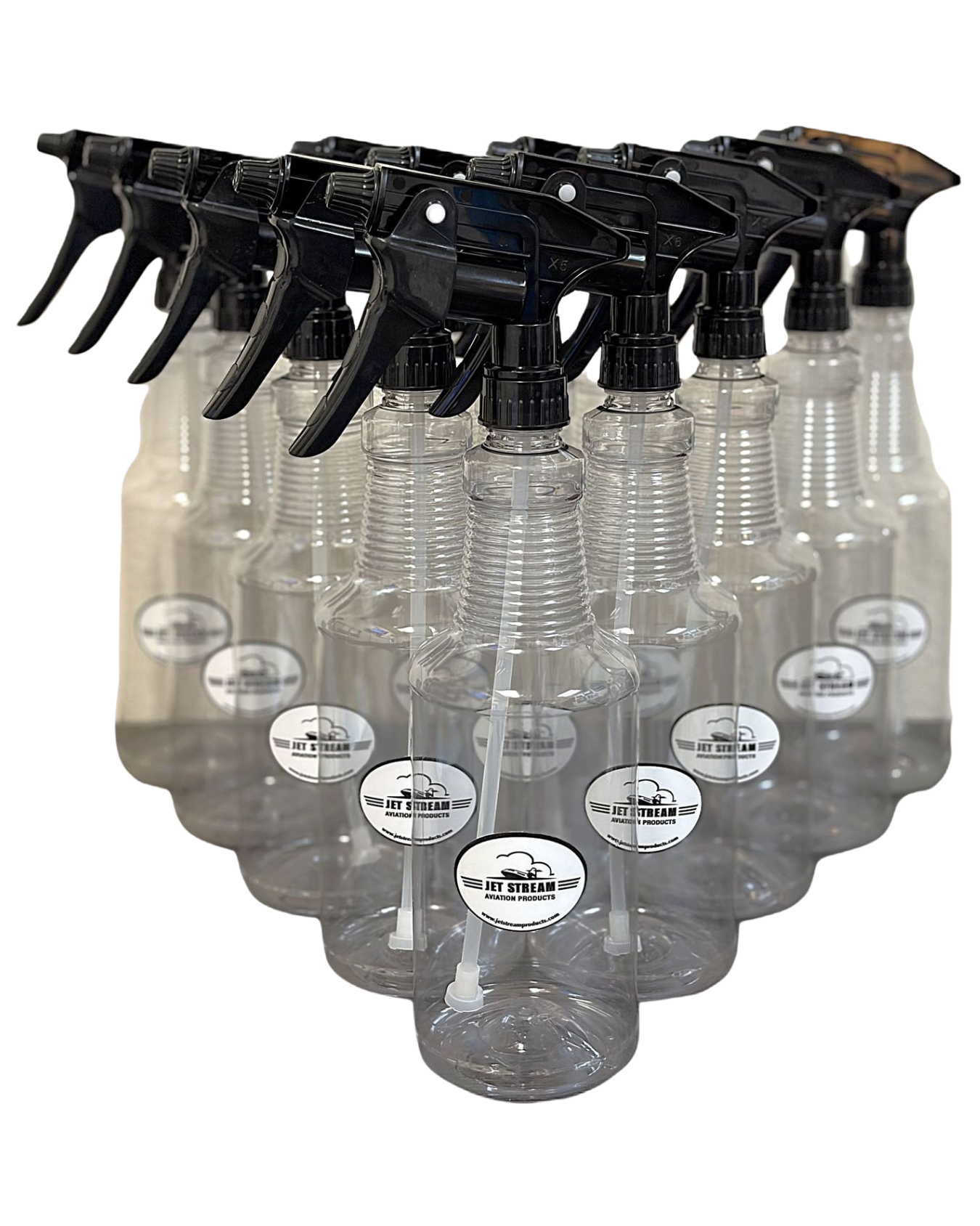 Quart Bottles with Trigger Sprayers - 12 Count