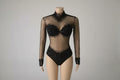 Rhinestone Encrusted Mesh Performance Bodysuit