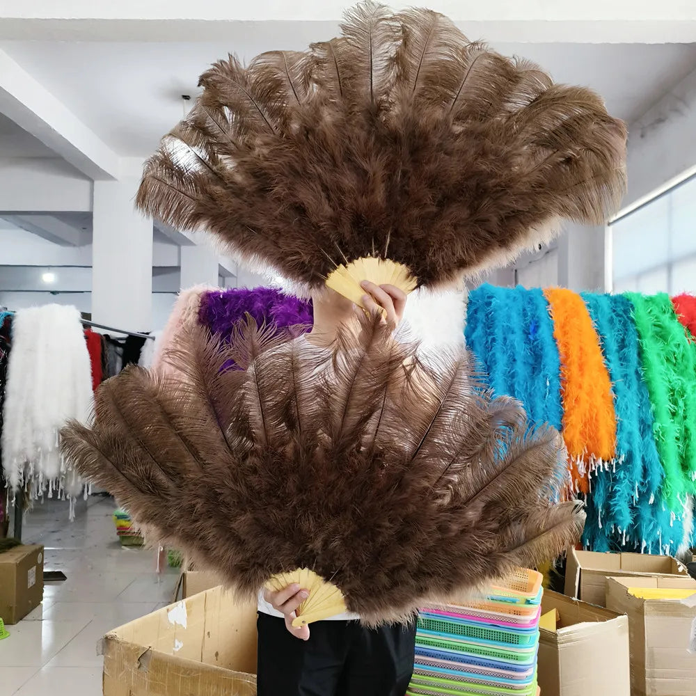 100CM Ostrich Feather Fans