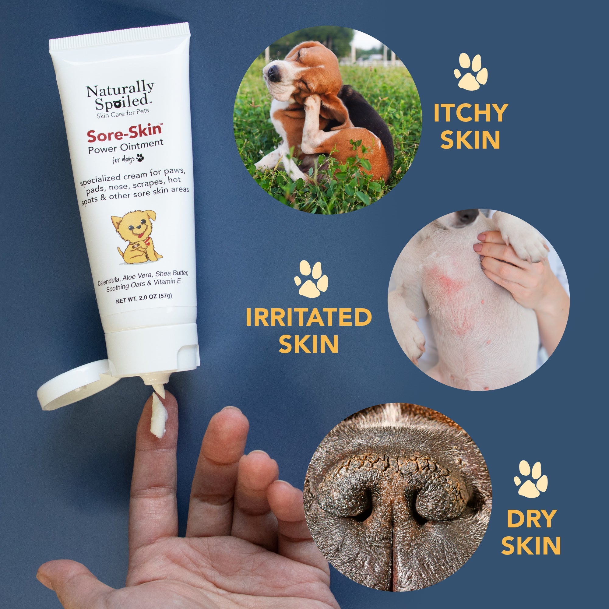 Dog Skin Healing Cream (Fast-Acting, Soothing Relief) – 4 oz
