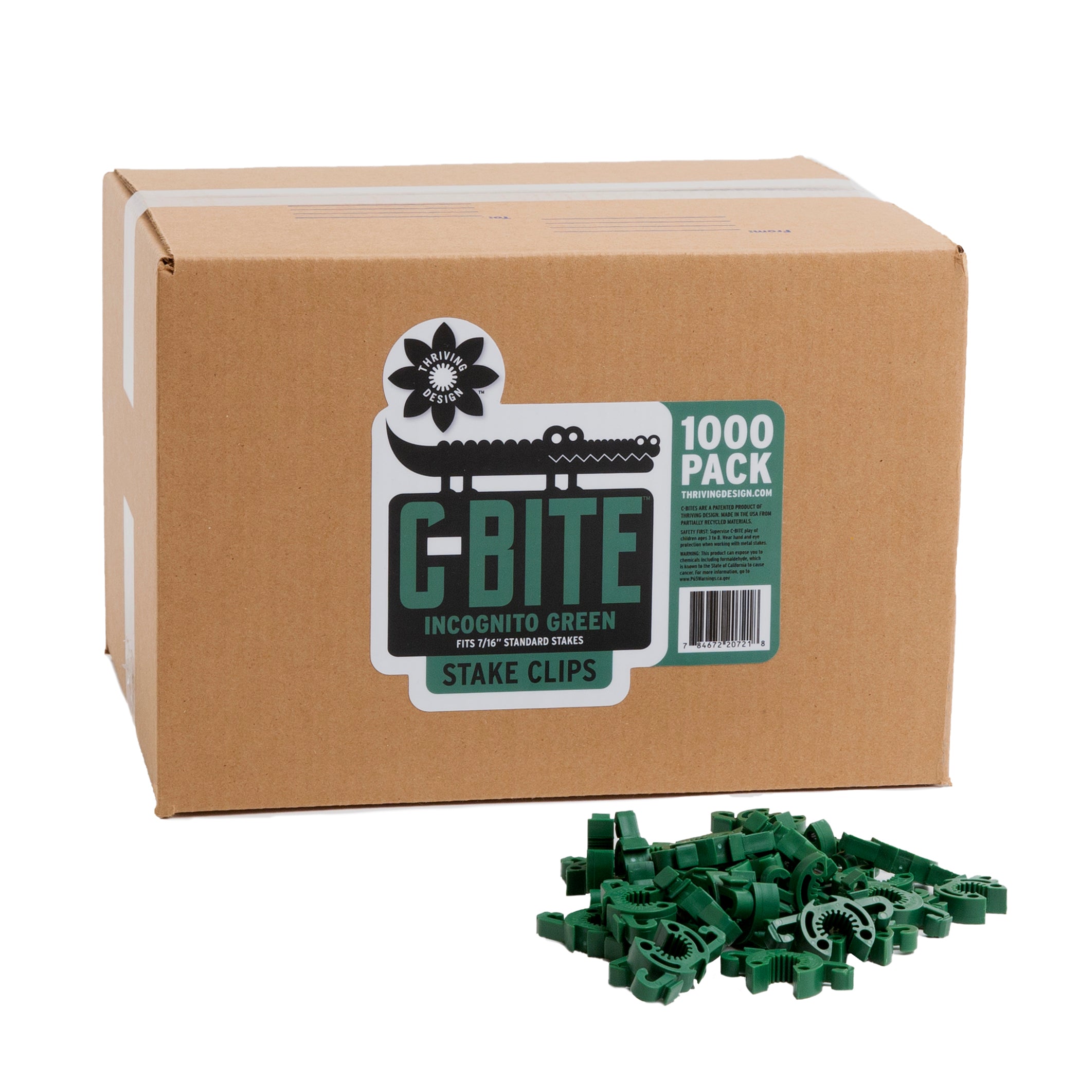 C-BITE Garden Stake Clips - Build Stronger Plant Support