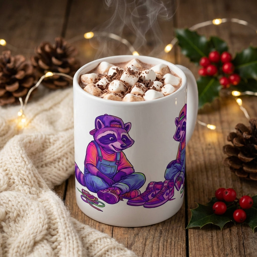 Thrift Haul Raccoons - Sneaker Freaks - 15oz Mug