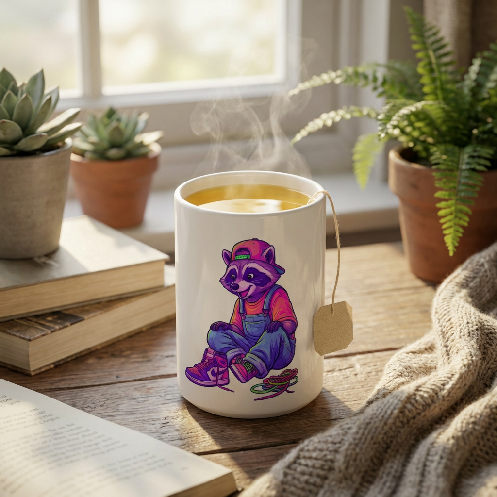 Thrift Haul Raccoons - Sneaker Freaks - 15oz Mug