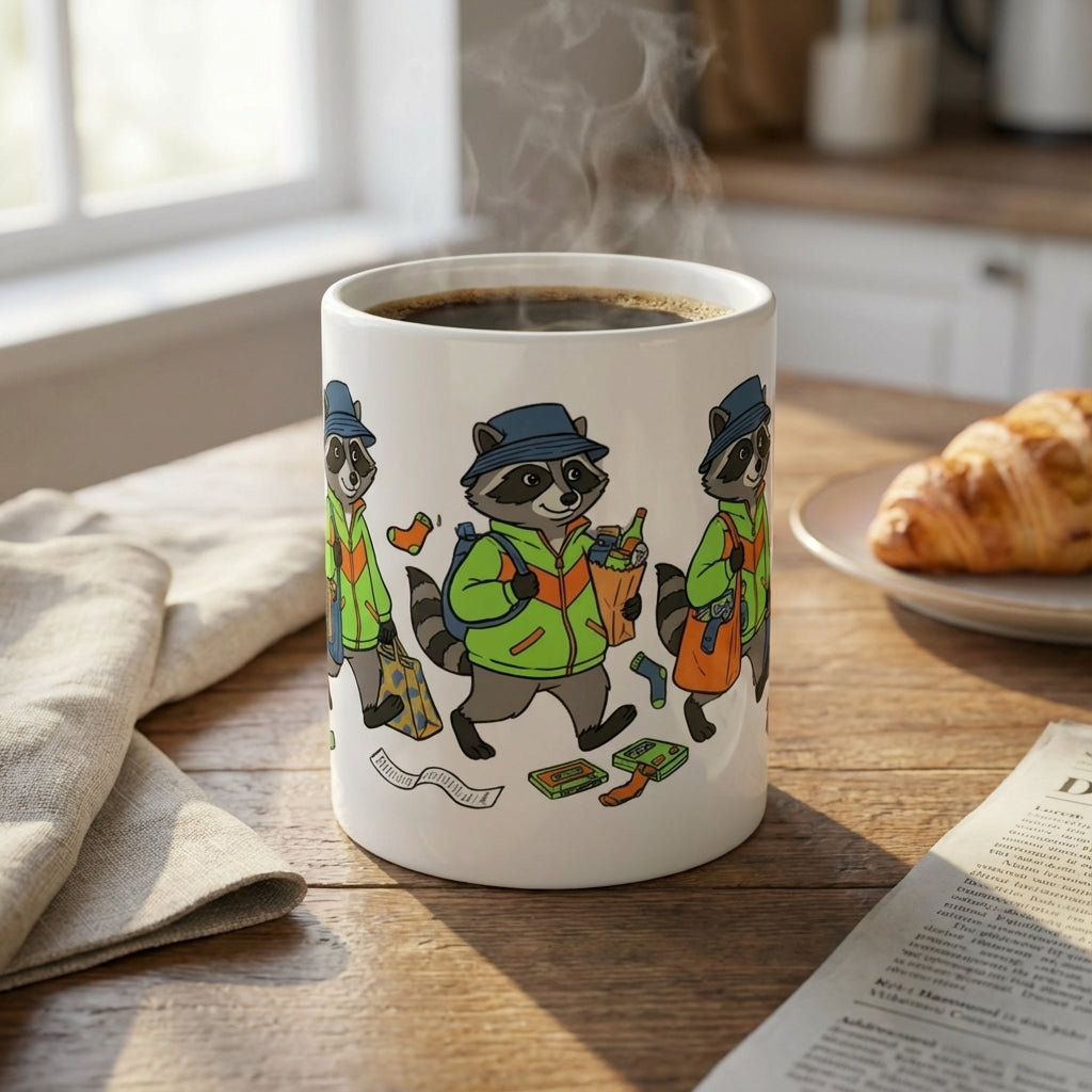 Thrift Haul Raccoons - The Big Haul - 15oz Mug