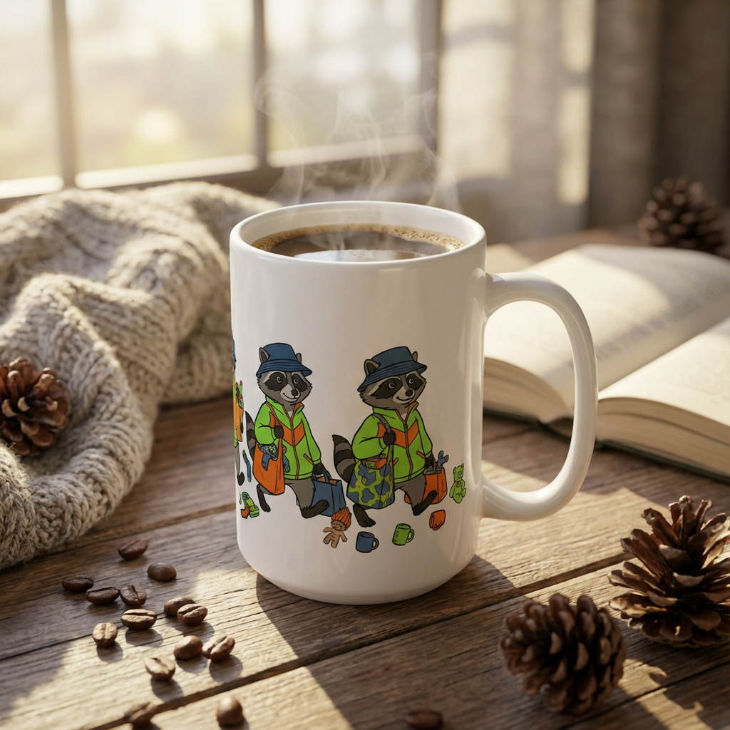 Thrift Haul Raccoons - The Big Haul - 15oz Mug