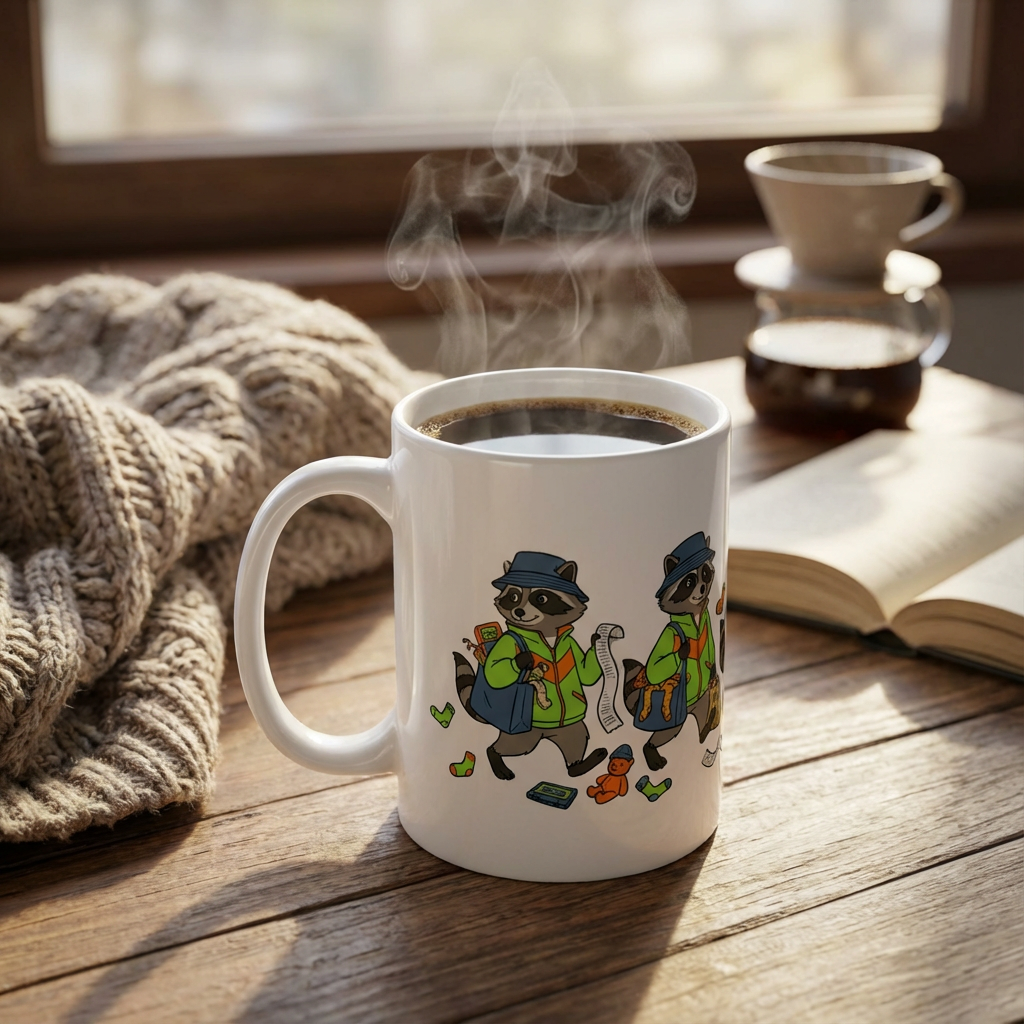 Thrift Haul Raccoons - The Big Haul - 15oz Mug