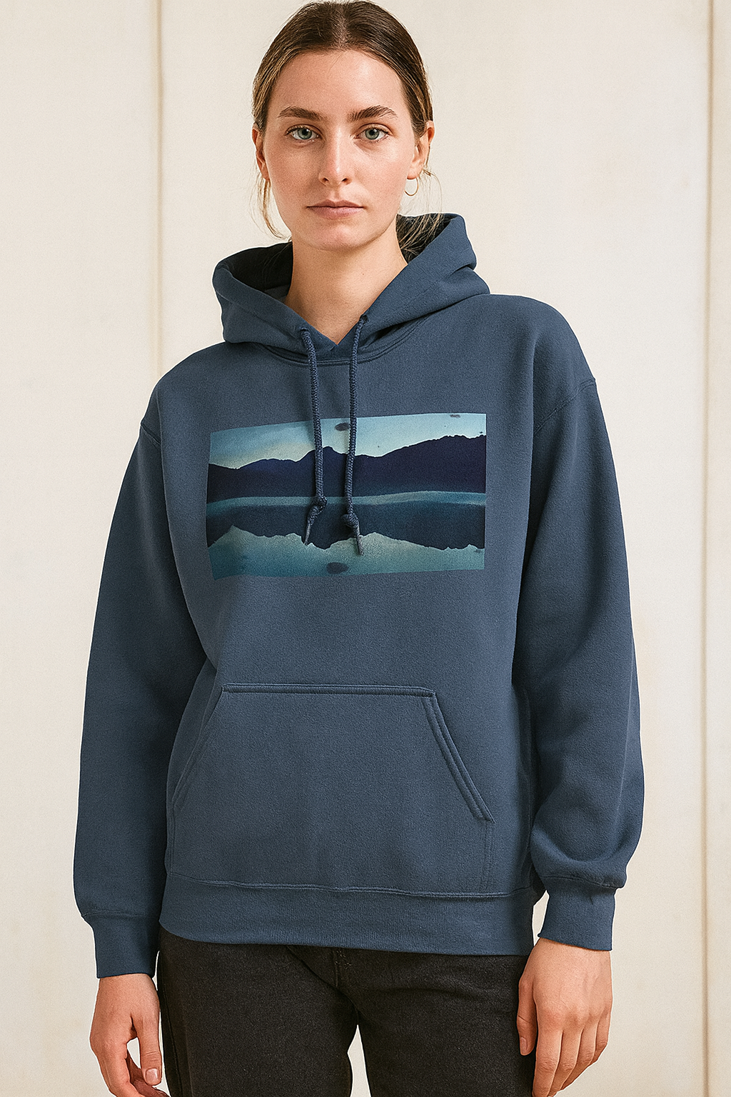 Calm Morning Sunrise, Glacier National Park, Moss Apparel, Unisex Hoodie