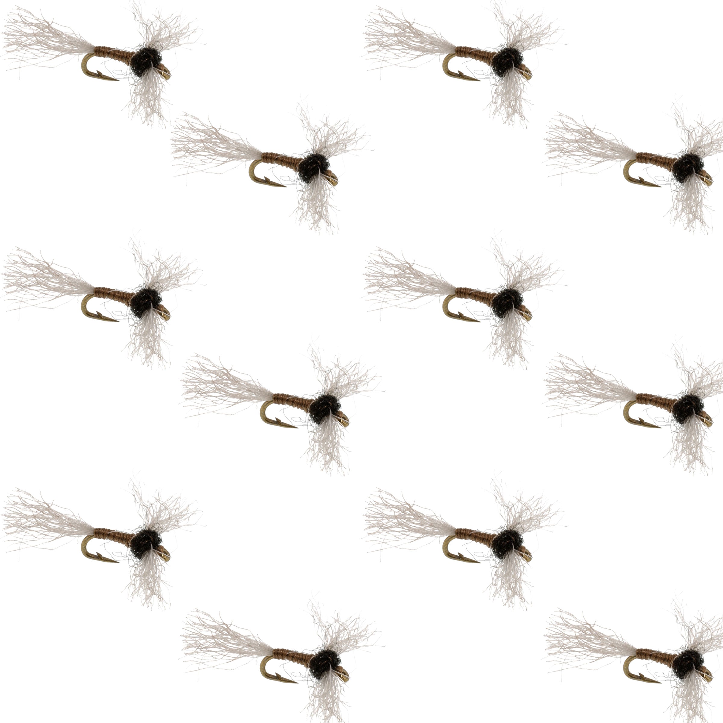 Improved Zelon Midge 12 Flies Hook Size 22