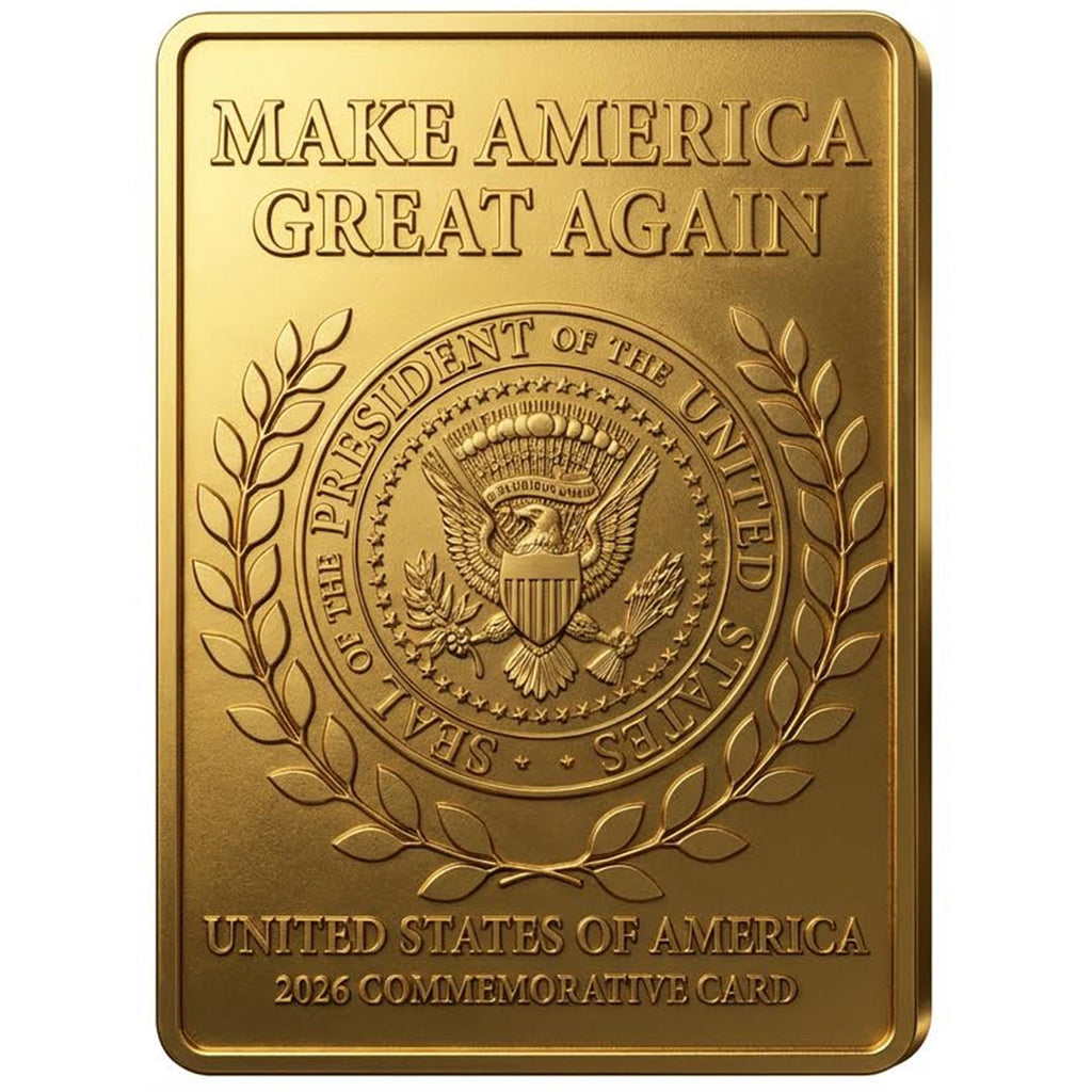 President Trump (45/47) 3D Gold Trading Card | Pre-Order Expected To Ship In April