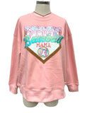 Brianna Cannon - Baseball Mama Ice Cream Drip Sweatshirt