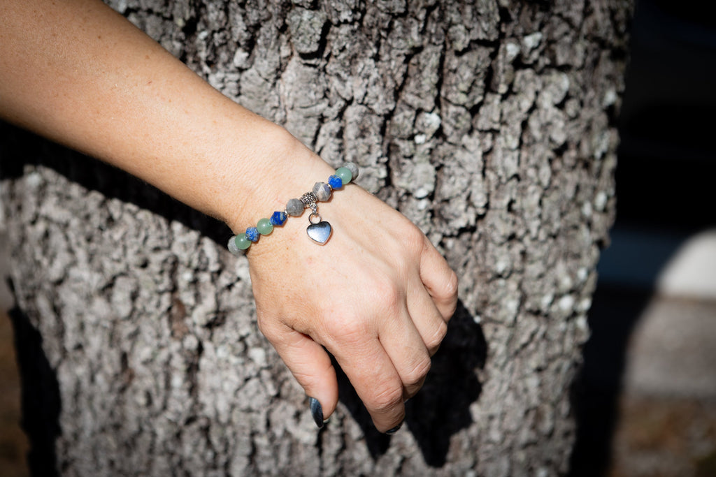 *New* Sodalite Labradorite Aventurine Keepsake Urn Bracelet - Fill At Home