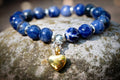 *New* Sodalite Keepsake Urn Heart Bracelet