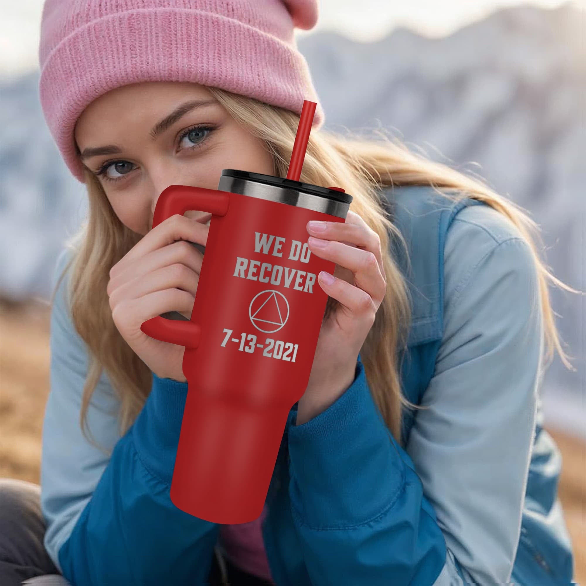 Custom Recovery SS Tumbler | Inspiring Sobriety | AA - We Do Recover