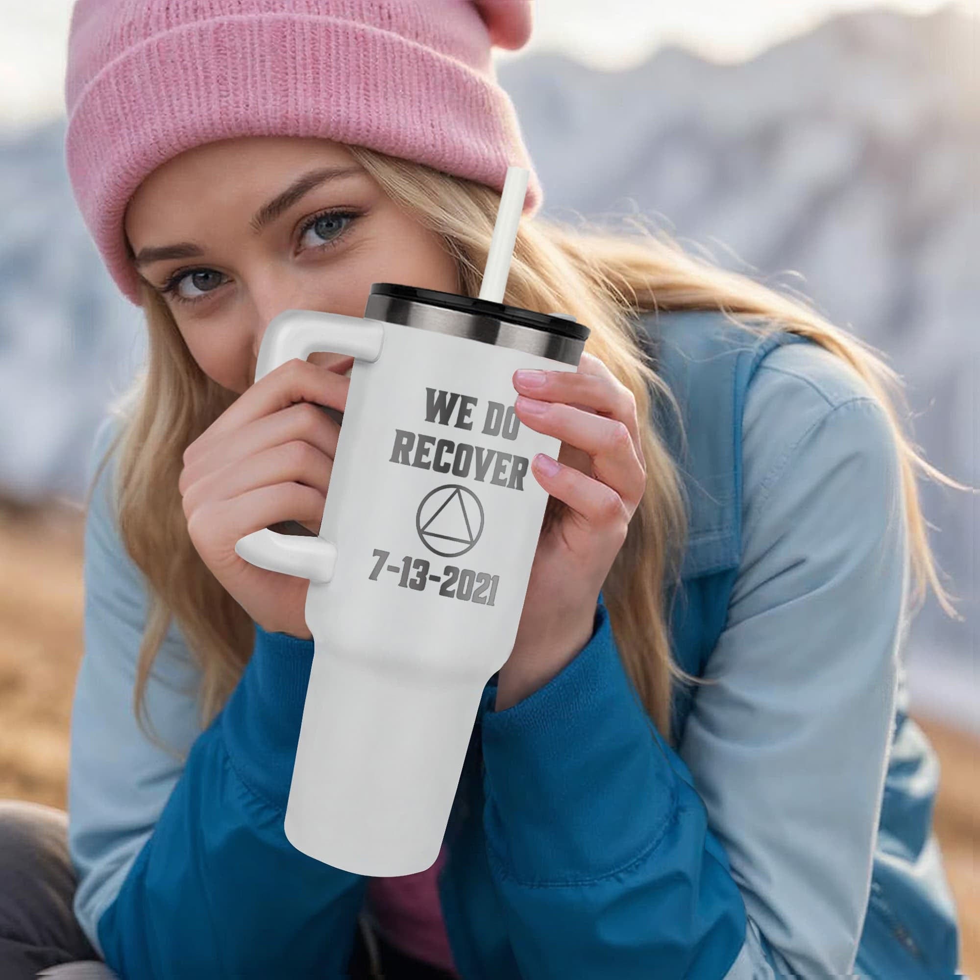 Custom Recovery SS Tumbler | Inspiring Sobriety | AA - We Do Recover