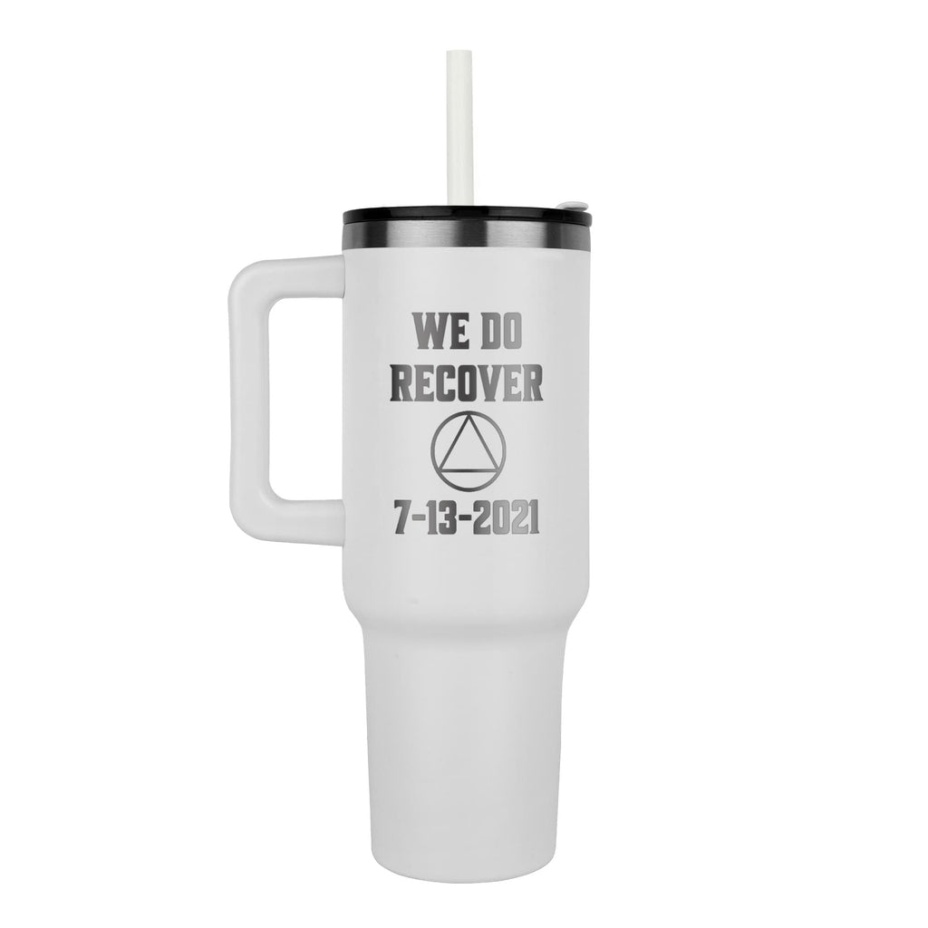 Custom Recovery SS Tumbler | Inspiring Sobriety | AA - We Do Recover