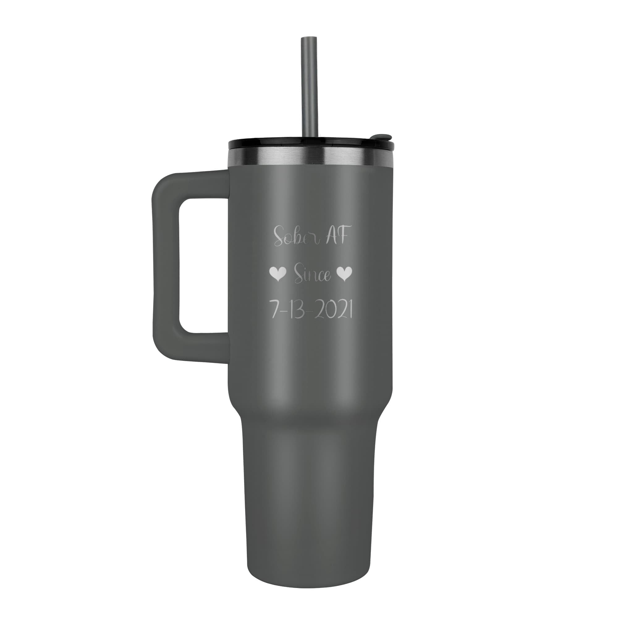 Custom Recovery SS Tumbler | Inspiring Sobriety | Sober AF Since