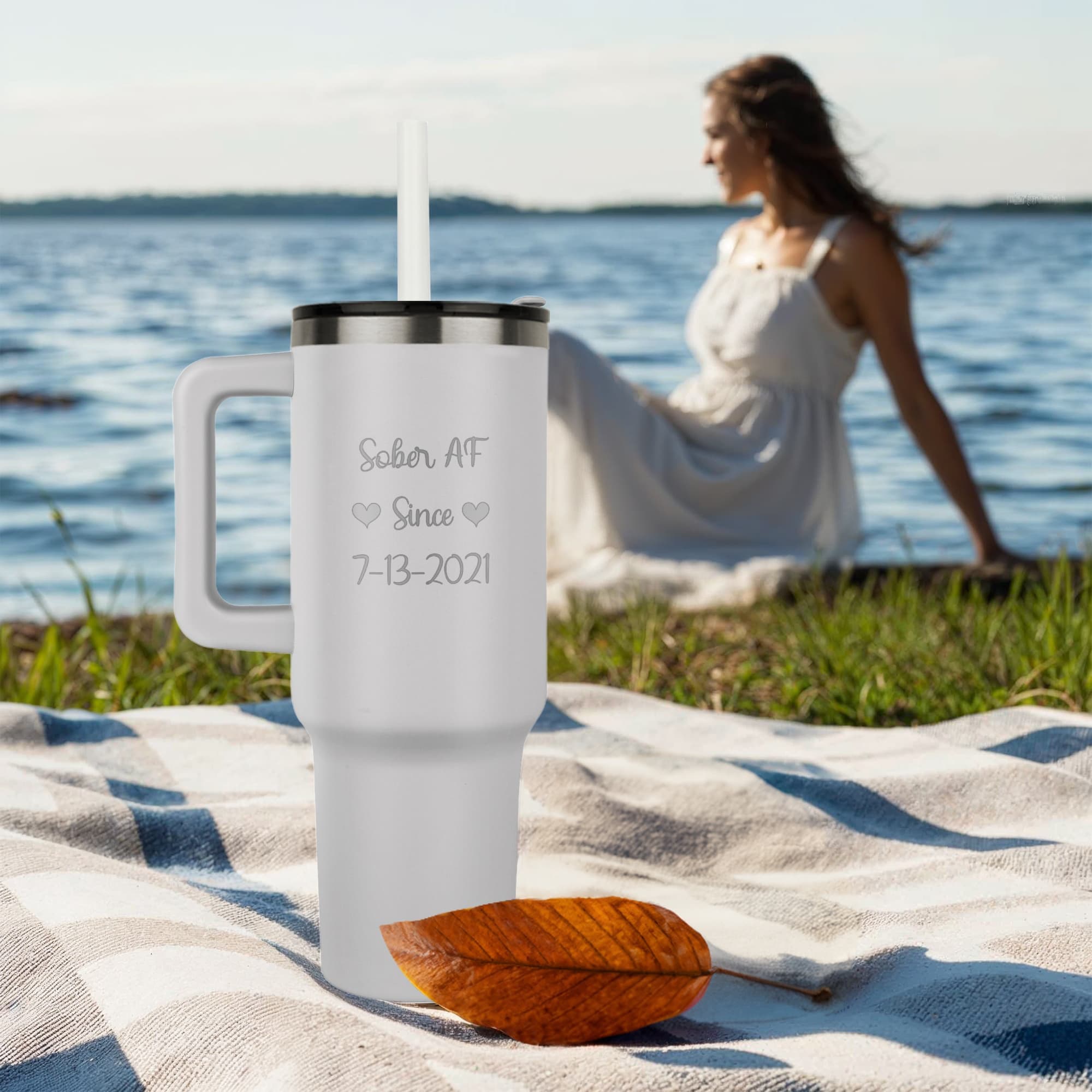Custom Recovery SS Tumbler | Inspiring Sobriety | Sober AF Since