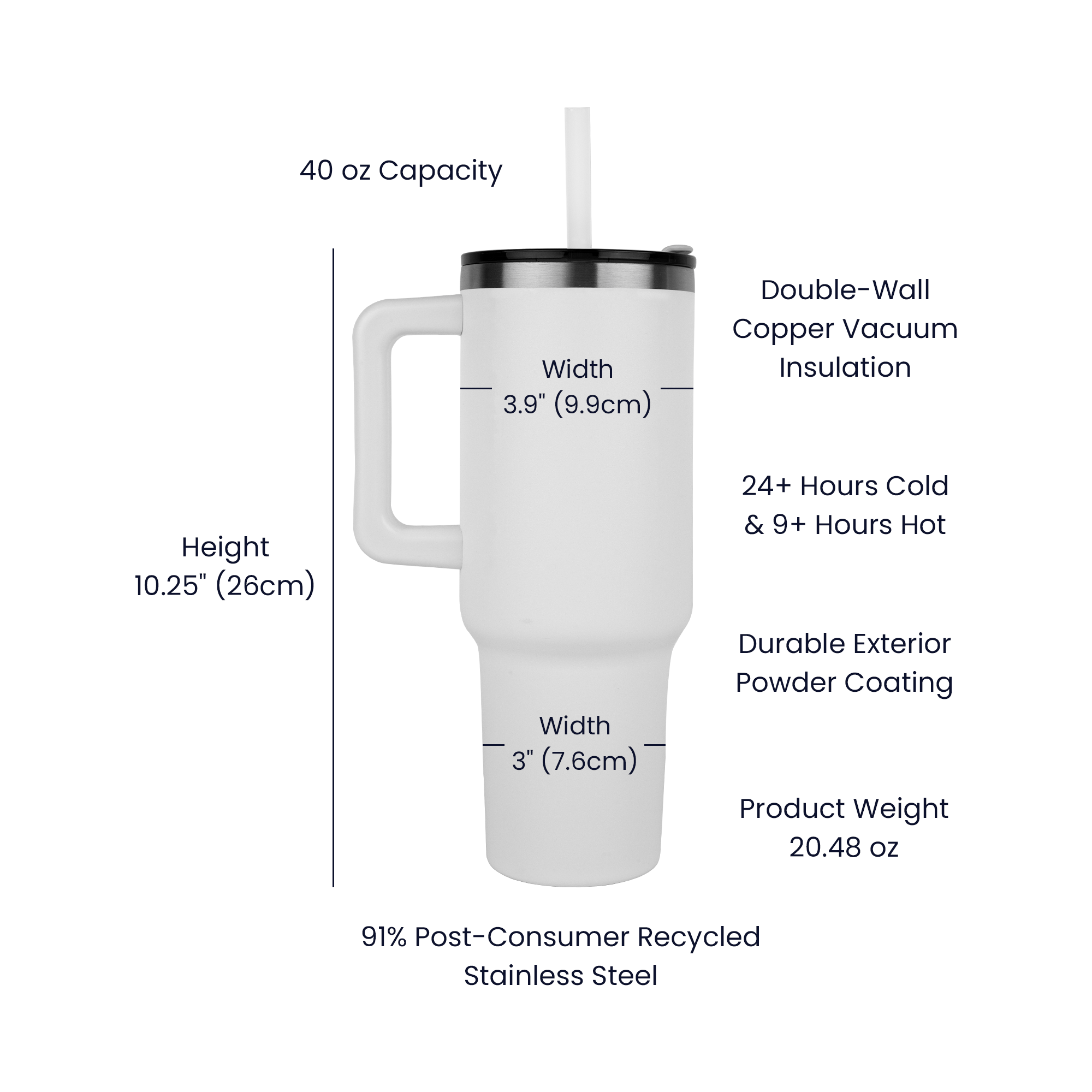 Custom SS Recovery Tumbler | Inspiring Sobriety | Clean AF Since