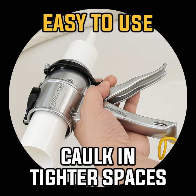 SILIGUN™ PRO Compact 24:1 Caulking Gun - Scraper Kit