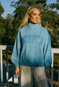 Queen of Sparkles Light Blue 'Mama' Mock Neck Sweatshirt