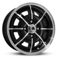 Pedrini | Gloss Black Machined Face & Lip