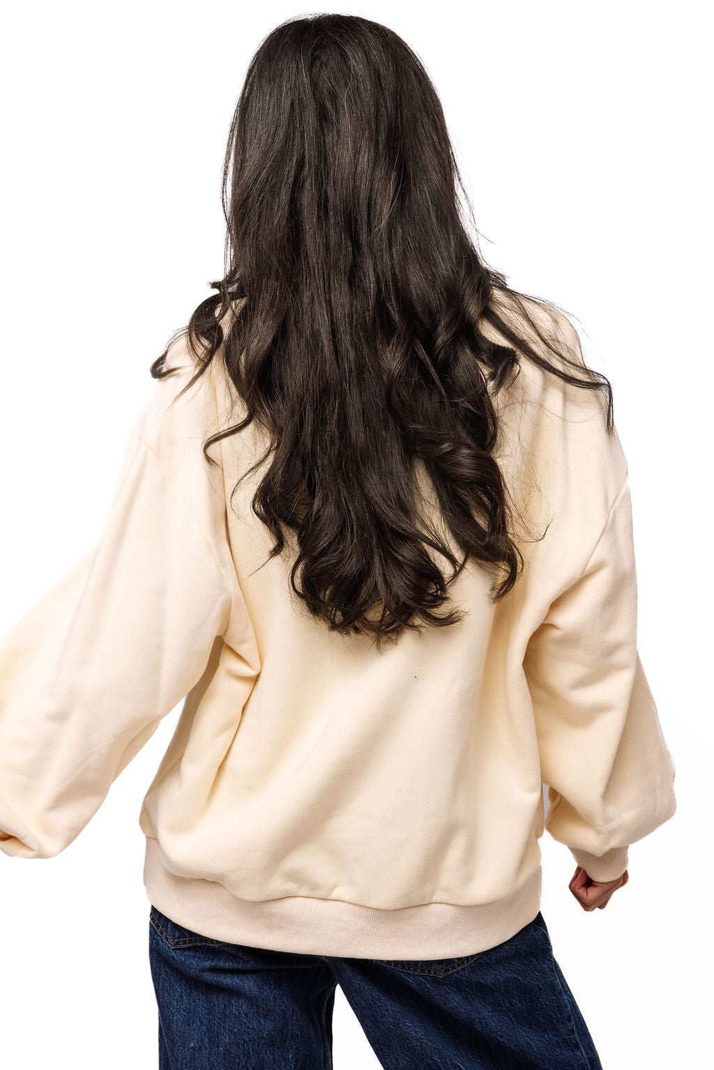 QOS Beige School Books Sweatshirt