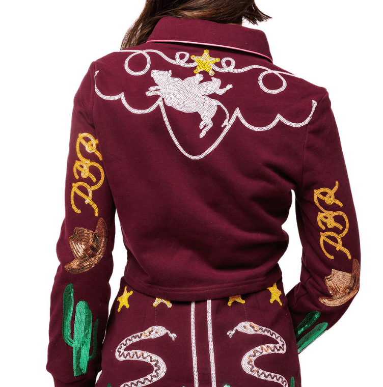 QOS Maroon PBR Long Sleeve Icon Top