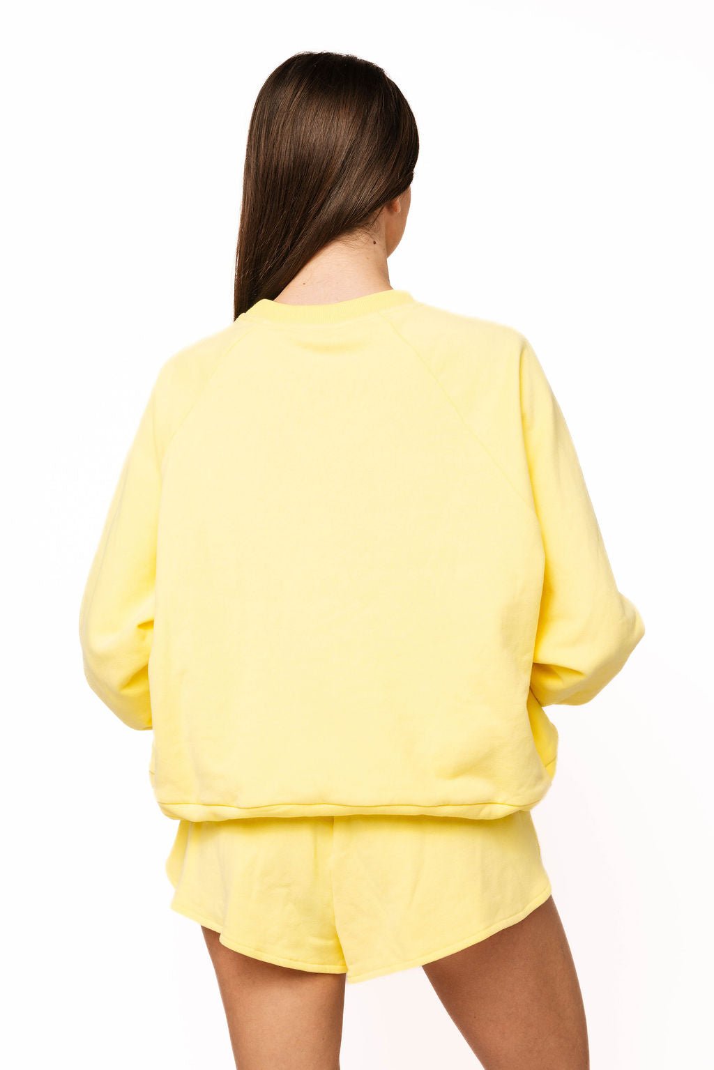 QOS TIE Yellow Tonal QOS Logo Sweatshirt