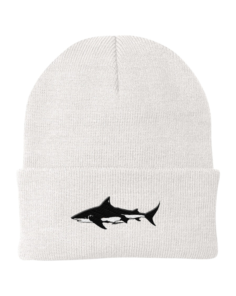Bull Shark Embroidery, Bimini Shark Labs, Moss Apparel, Beanie