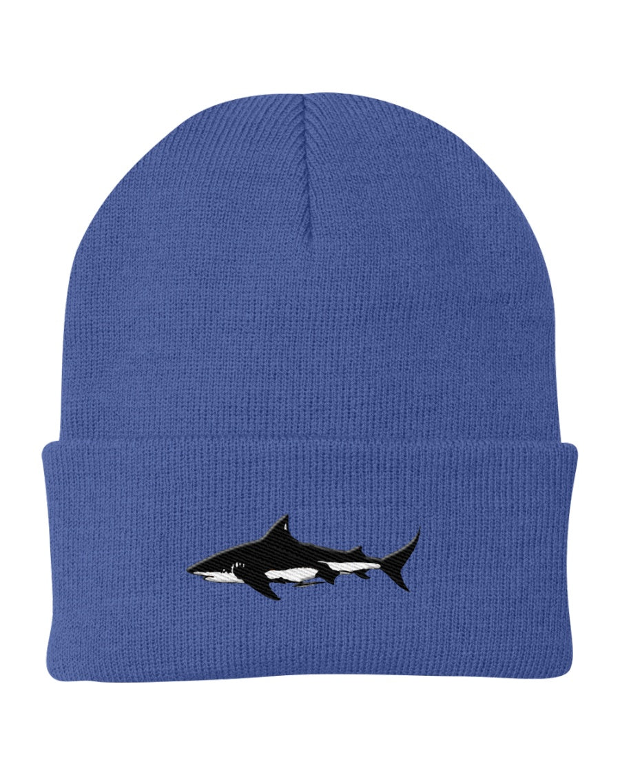 Bull Shark Embroidery, Bimini Shark Labs, Moss Apparel, Beanie