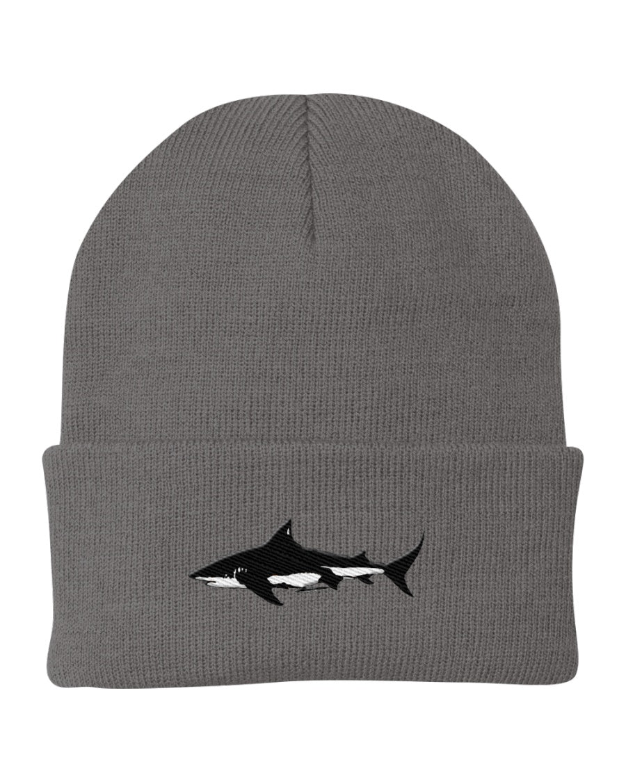 Bull Shark Embroidery, Bimini Shark Labs, Moss Apparel, Beanie