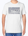 French Alps Mountain View, Skiing and Snowboarding Fan Apparel, Moss Apparel, Unisex T-Shirt