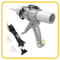 SILIGUN™ PRO Compact 24:1 Caulking Gun - Scraper Kit