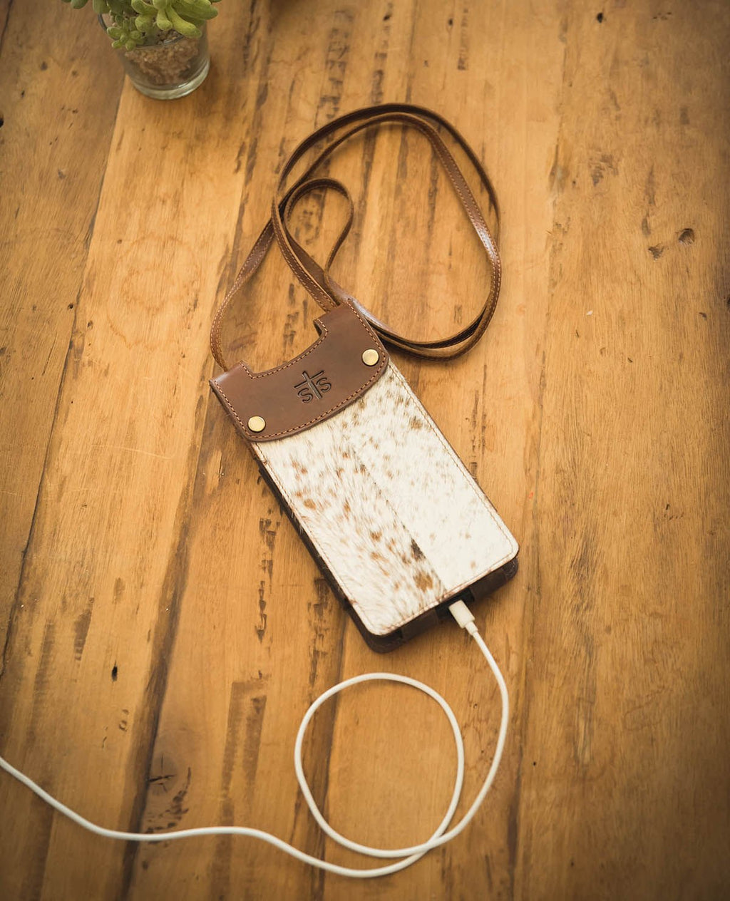 STS Cowhide Cell Phone Crossbody
