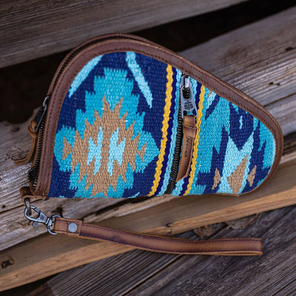 STS Mojave Sky Aztec Pattern Pistol Case with Wristlet Strap