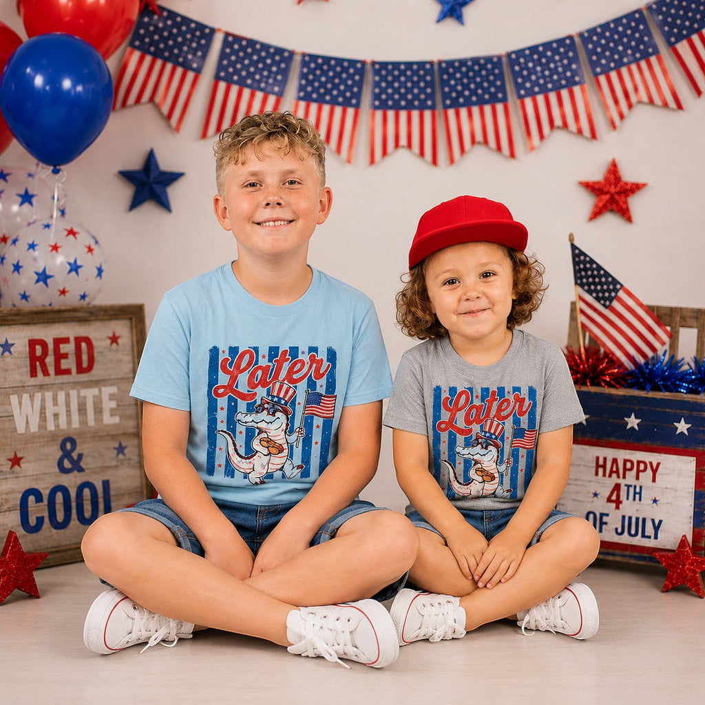 Later Gator Patriotic USA Youth and Toddler Graphic Tee