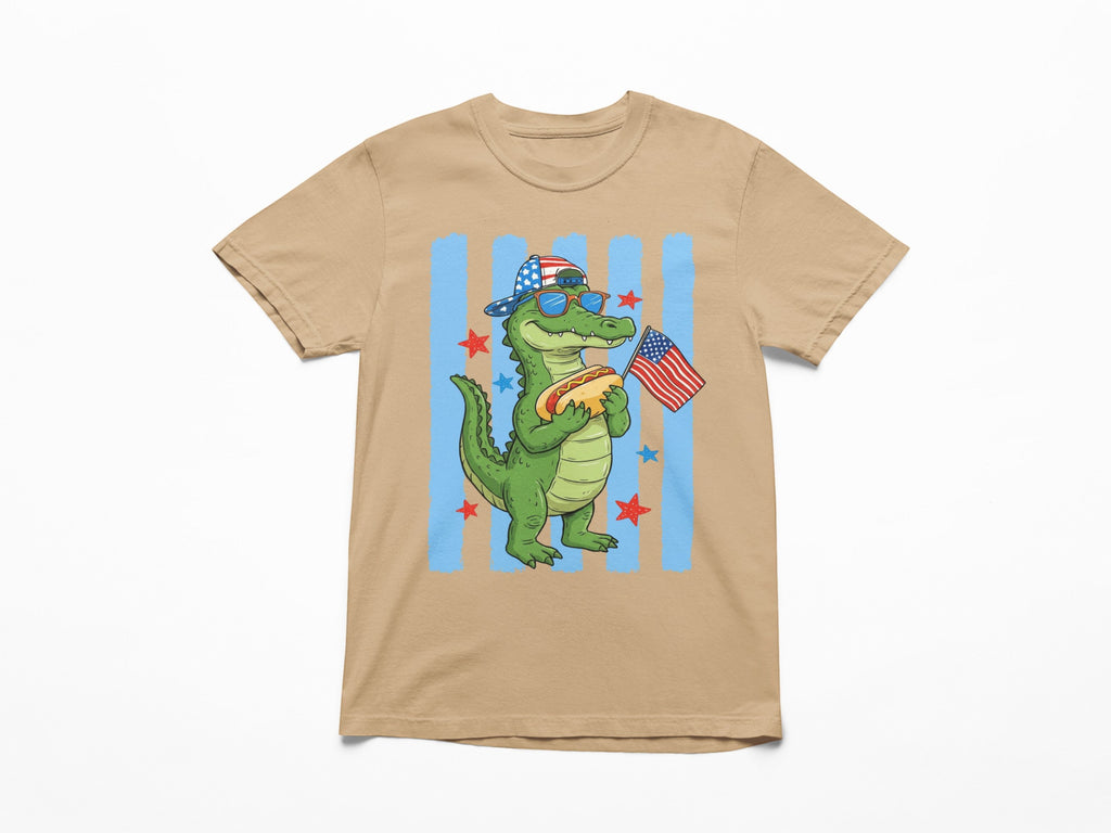 Gator and a Hot dog Boy Youth and Toddler Graphic Tee