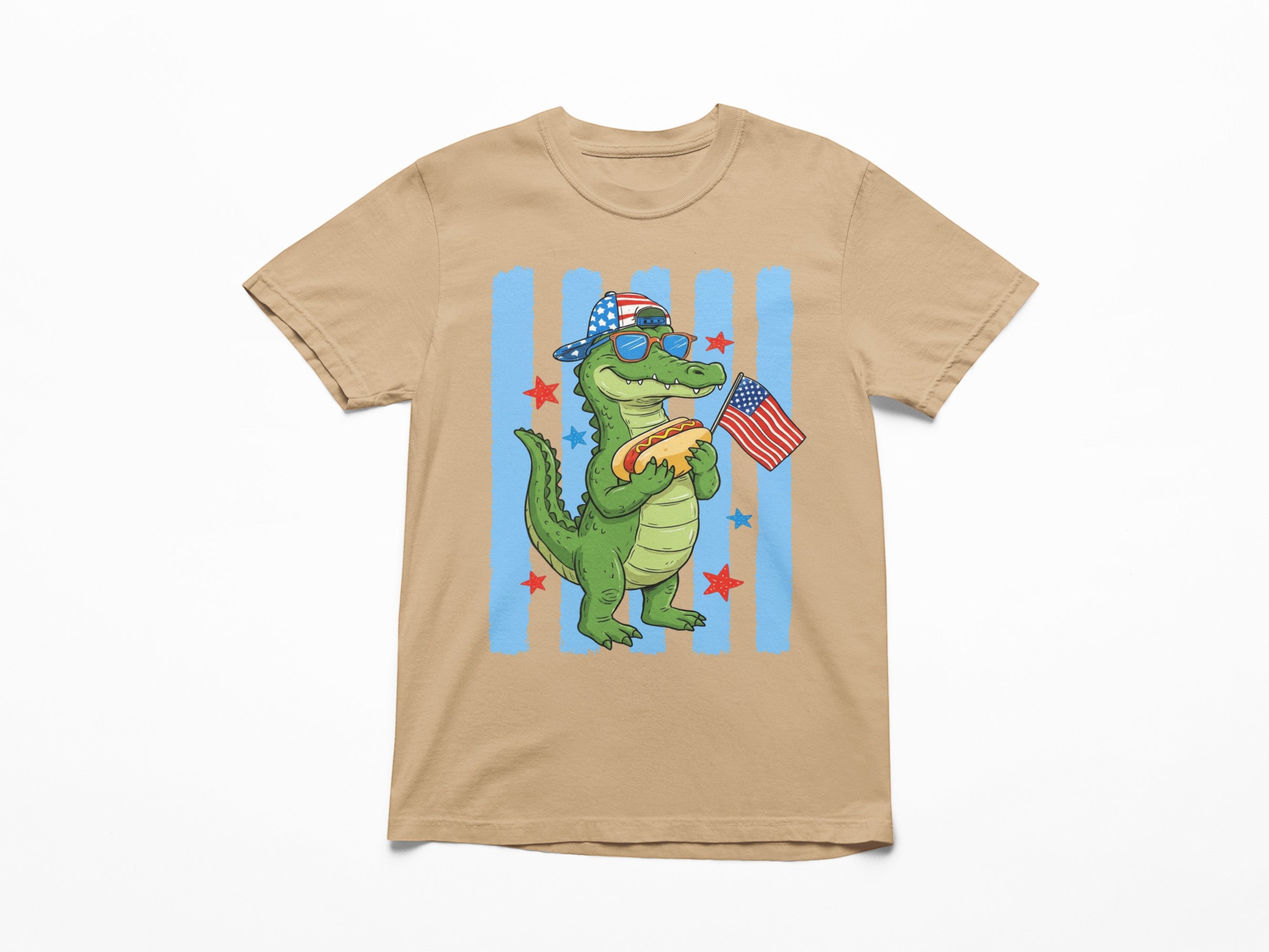 Gator and a Hot dog Boy Youth and Toddler Graphic Tee
