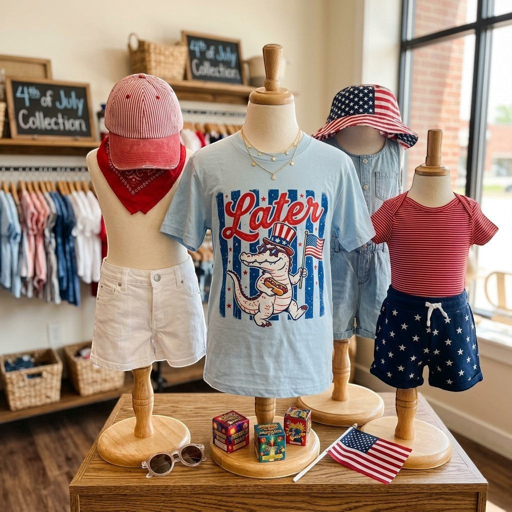 Later Gator Patriotic USA Youth and Toddler Graphic Tee